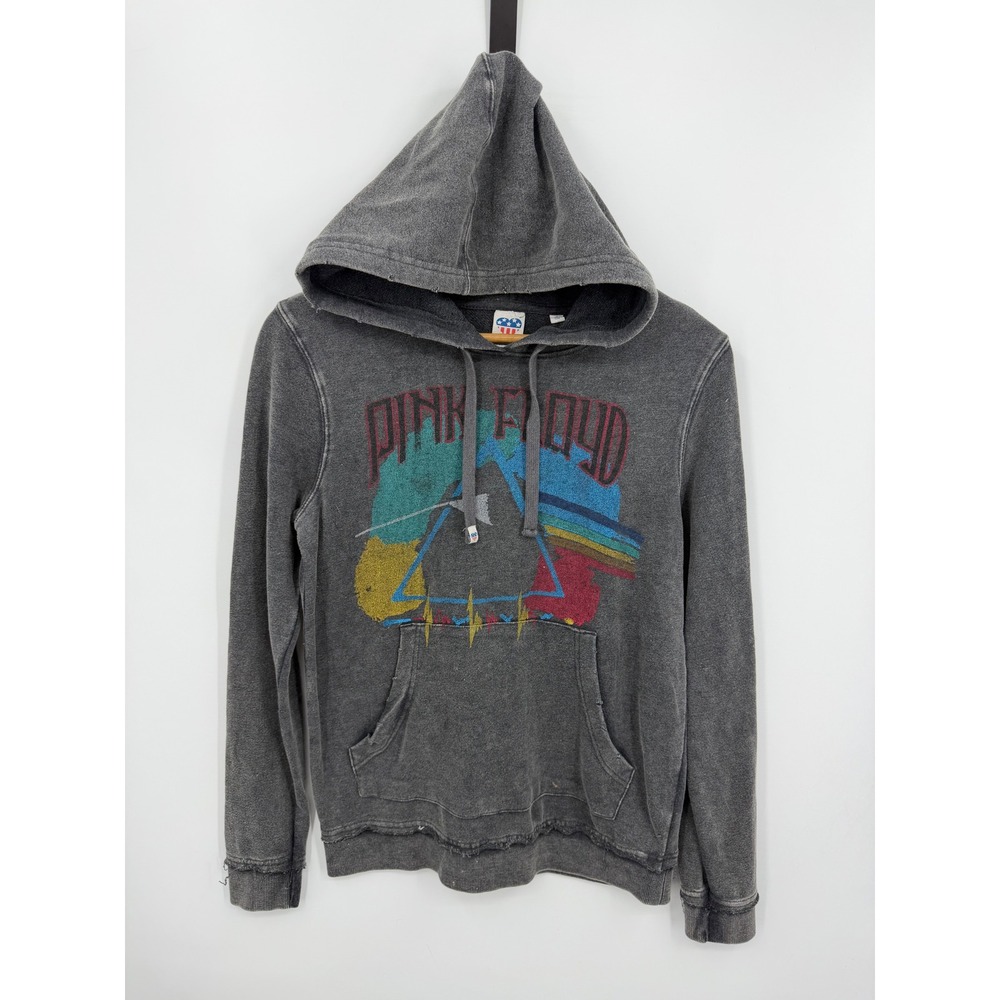 Junk Food Pink Floyd Hoodie Women S Gray Dark Side of the Moon Graphic Pullover
